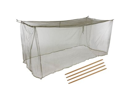 Moskytiéra francouzská 220x110x100cm na lůžko + dřevěné tyčky