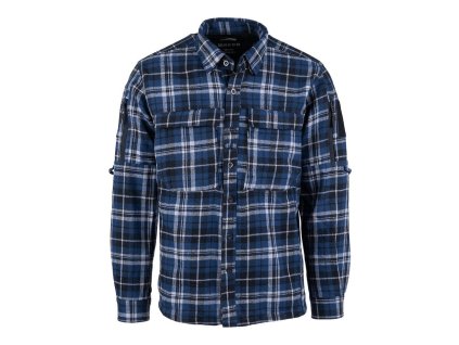Košile flanelová CONTRACTOR kostkovaná MODRÁ (velikost 3XL)