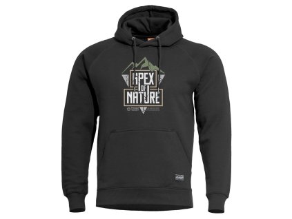 Mikina PHAETON APEX OF NATURE s kapucí ČERNÁ (velikost 3XL)