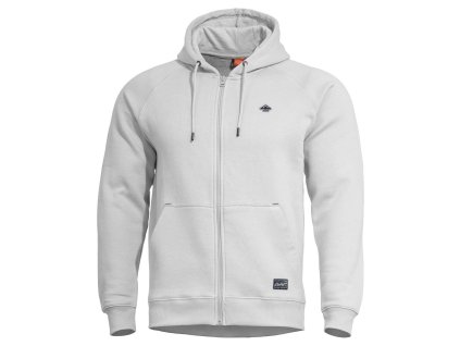 Mikina PHAETON se zipem a kapucí BÍLÁ (velikost 3XL)
