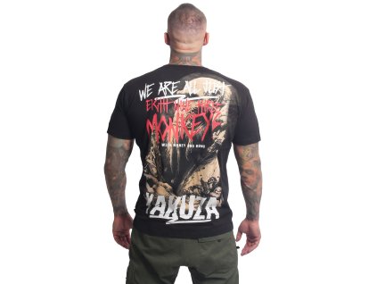 Pánské triko Yakuza Monkeys Regular 26011 black (Velikost L)