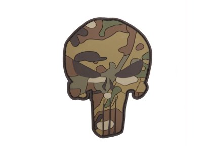 Nášivka PUNISHER velcro 3D plastová MULTICAMO