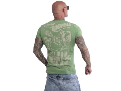 Pánské triko Yakuza Live laugh 16015 turf green (Velikost 4XL)