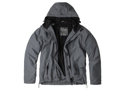 Bunda WINDBREAKER ZIPPER ŠEDÁ (velikost 5XL)