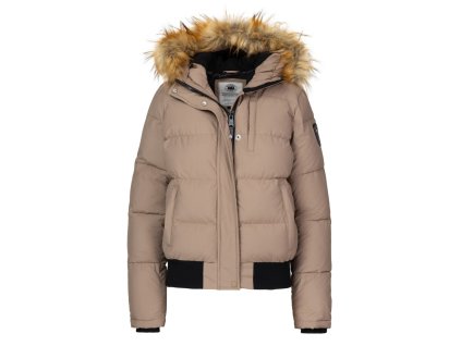 PitBull West Coast - dámská zimní bunda AZALEA tmavě písková (Velikost XS)