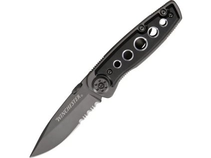 Nůž zavírací PARFIVE kombinované ostří ČERNÝ