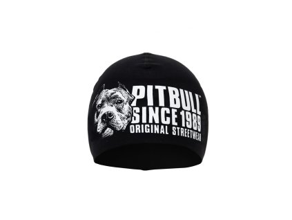 PitBull West Coast - zimní čepice BLOOD DOG černá (Velikost one size)