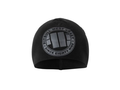 PitBull West Coast - zimní čepice BIG LOGO černočerná (Velikost one size)