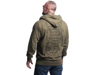 Pánská mikina Yakuza Needle Zip 27030 grape leaf (Velikost M)