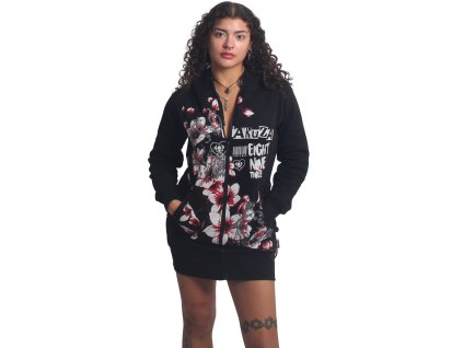 Dámská mikina Yakuza Hanami Long Zip 27103 black (Velikost S)