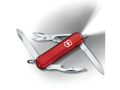 Nůž kapesní MIDNITE MANAGER svítící 58mm ČERVENÝ