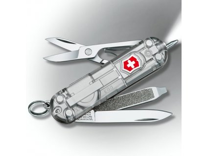 Nůž kapesní SIGNATURE LITE 58mm STŘÍBRNÝ transparentní