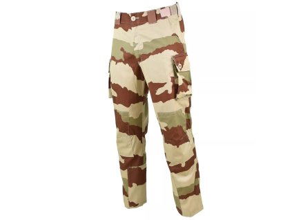 Kalhoty francouzské T4 COMBAT CCE desert camo použité (velikost 85-92M)