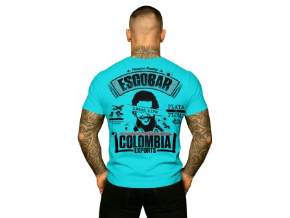 Pánské triko LEGAL LIFE Escobar tyrkys (Velikost M)