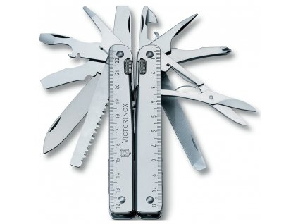 Kleště multifunkční SwissTool X STŘÍBRNÉ v koženém pouzdře  + Doprava zdarma na další nákup