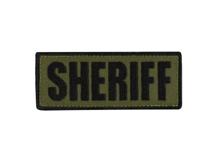 Nášivka SHERIFF 12,7 x 5 cm ČERNÁ