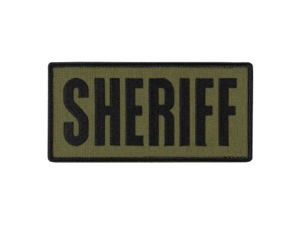 Nášivka SHERIFF 15,2 x 7,6 cm ČERNÁ