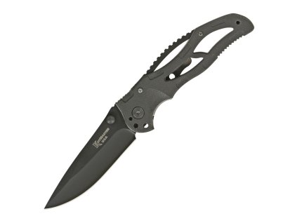 Nůž zavírací BLACK MONSTER s hladkým ostřím ČERNÝ