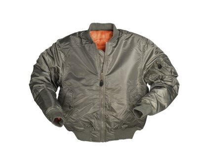 Bunda pilotní bomber TYP MA1® PES ZELENÁ (velikost 3XL)