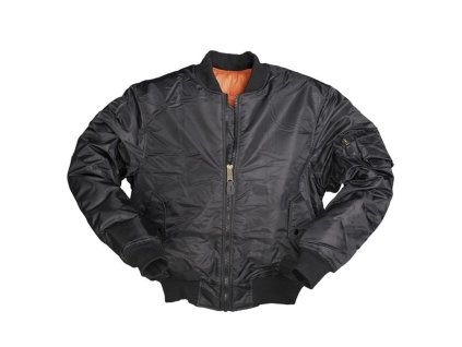 Bunda pilotní bomber TYP MA1® PES ČERNÁ (velikost 3XL)