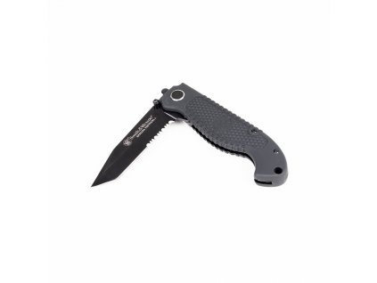 Nůž S&W Special Tactical zavírací TANTO KOMBI ČERNÝ