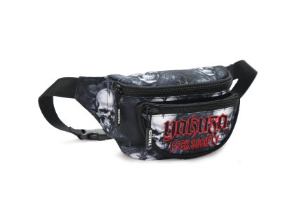 Yakuza ledvinka Skull Theme V02 27301 black (Velikost one size)