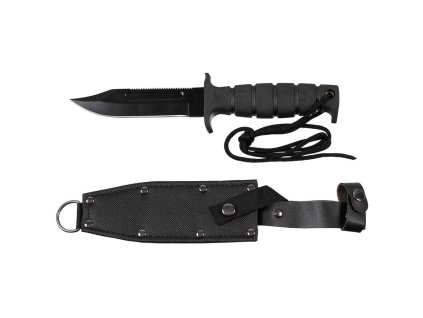 Nůž pilotní PILOT pouzdro - nylon/kůže ČERNÝ