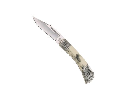 Nůž zavírací dekor - jelen 19 cm BÍLÁ