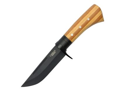 Nůž HUNTER s bambusovou rukojetí a pouzdrem + Doprava zdarma na další nákup