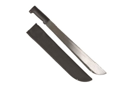 Mačeta s pilou 45 cm nylon pouzdro ČERNÉ