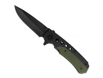 Nůž zavírací s klipsnou ČERNO ZELENÝ