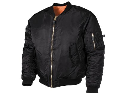 Bunda BOMBER US MA1 ČERNÁ (velikost 4XL)
