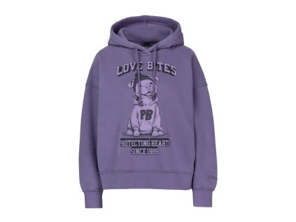 PitBull West Coast - dámská KP mikina LOVE BITES fialová (Velikost M/L)