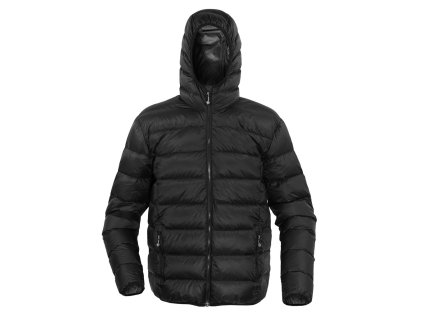 Bunda péřová s kapucí VERNON DWR+ ČERNÁ (velikost 3XL)
