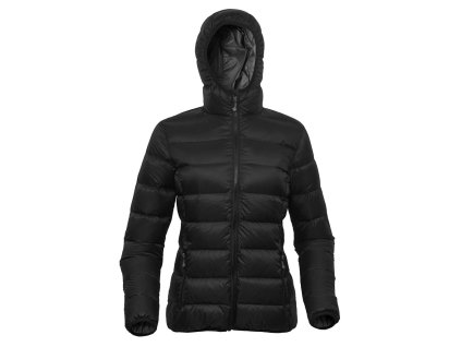 Bunda dámská péřová s kapucí TACOMA LADY DWR+ ČERNÁ (velikost L)