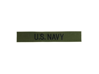 Nášivka "U.S. NAVY" černá niť OLIV