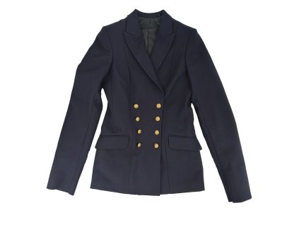 Sako francouzské dámské MARINE dvouřadé zapínání MODRÉ (velikost 32L)