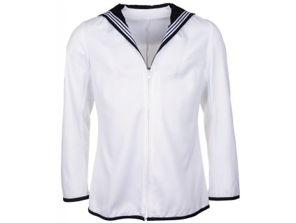 Košile britská námořnická s límcem bílá matroska použitá (velikost 170-100-84)