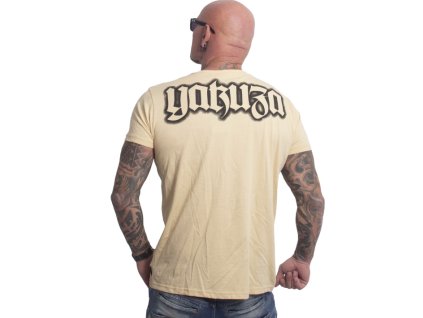 Pánské triko Yakuza Blacks Regular Basic 27043 beige (Velikost L)