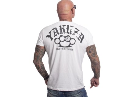 Pánské triko Yakuza Crusher Regular Basic 27041 white (Velikost L)