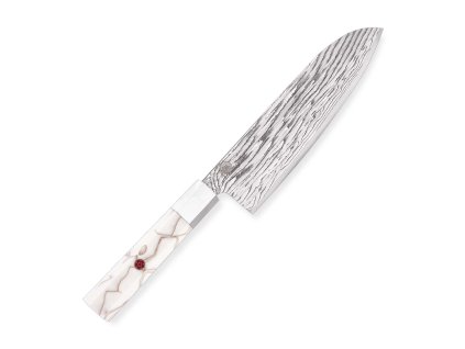 54604 8 nuz santoku 180 mm dellinger forged white wave damascus 1