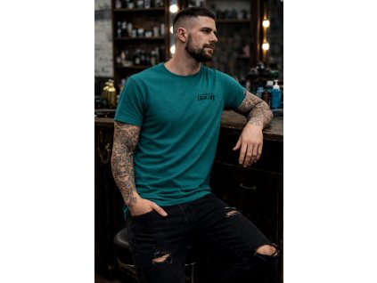 Pánské triko LEGAL LIFE Pistols smaragd (Velikost XXL)