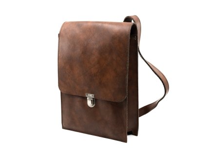Taška na doklady RUMUNSKÁ přes rameno koženka HNĚDÁ
