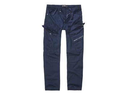 Kalhoty ADVEN SLIM FIT NAVY MODRÉ (velikost L)