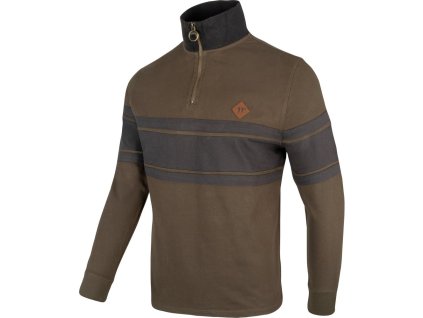 Mikina HALF ZIP CONTRAST ZELENÁ (velikost 3XL)