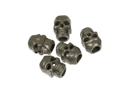 Korálek LEBKA plastový provlékací na šnůrku ZELENÁ