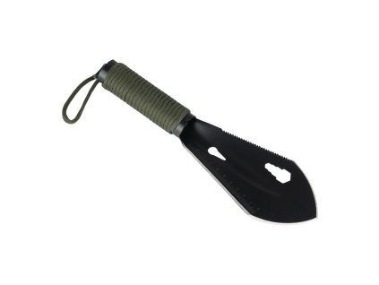 Lopatka lehká SURVIVAL 7v1 paracord ČERNÁ