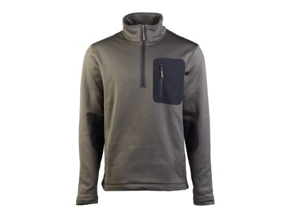 Mikina THERMO-FLEECE ¾ ZIP ZELENÁ (velikost 3XL)