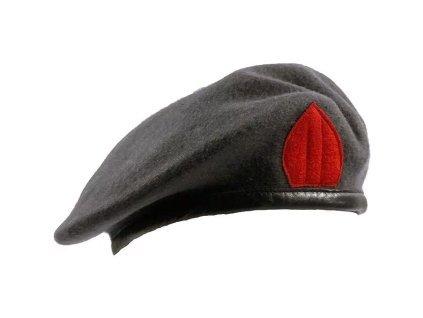 Baret QARANC BRITSKÝ ŠEDÝ použitý (velikost 56)