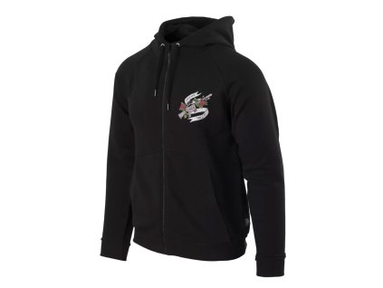 Mikina COME AND TAKE IT se zipem a kapucí ČERNÁ (velikost 3XL)